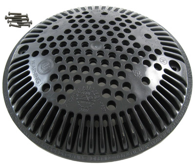 WGX1048EBLK Cover Suction Black - FITTINGS DRAINS & GRATE PARTS
